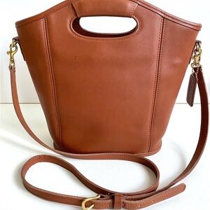 Vintage Coach Brown Leather Bag